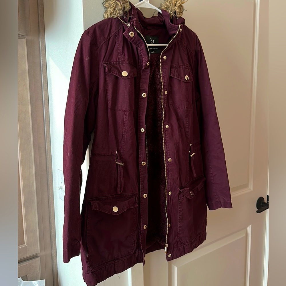NY&C Dark Purple Coat- Medium